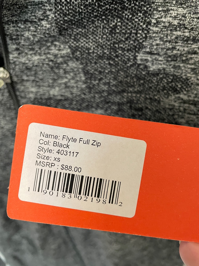 Oiselle Flyte Full Black Zip Xs Nwt! Workout Run — image 7 of 7